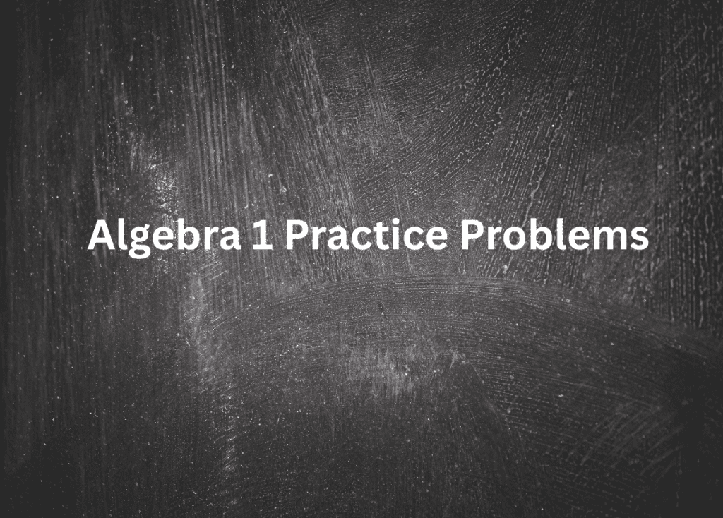 Algebra 1 practice problems with answer worksheet for beginners