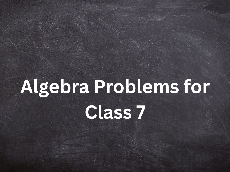How to Solve Algebra Problems for Class 7