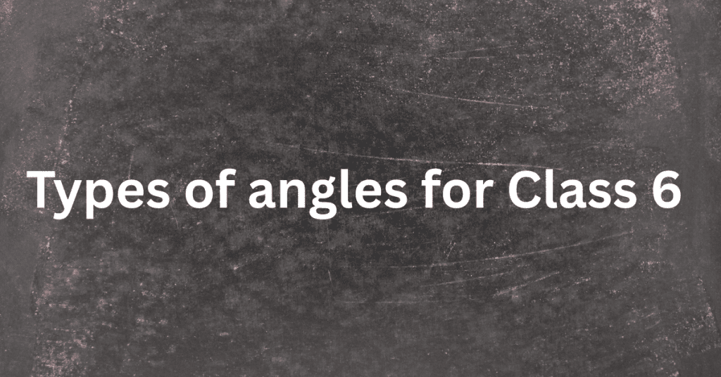 types of angles for class 6