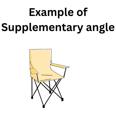 example of supplementary angle in folding chair