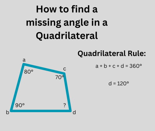 how to find missing angle in a shape