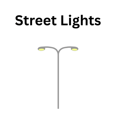 supplementary angles in street lights