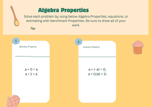 Algebra Word Problems for Class 6 with Properties